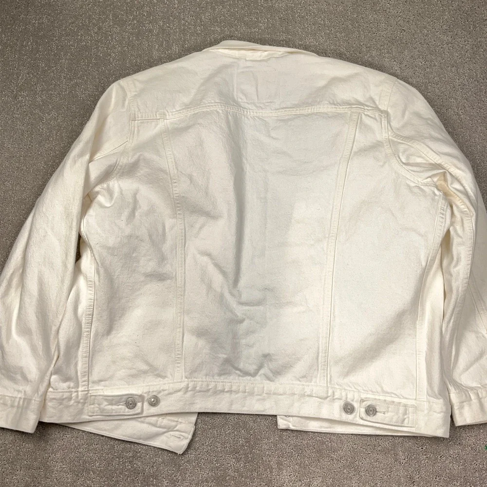 Levis Trucker Jacket Mens XXL White 72334-0292 Gorpcore Americana Beach Denim - Picture 11 of 12